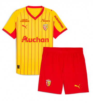 RC Lens Hjemmebanetrøje Børn 2025-26 Kortærmet (+ Korte bukser)